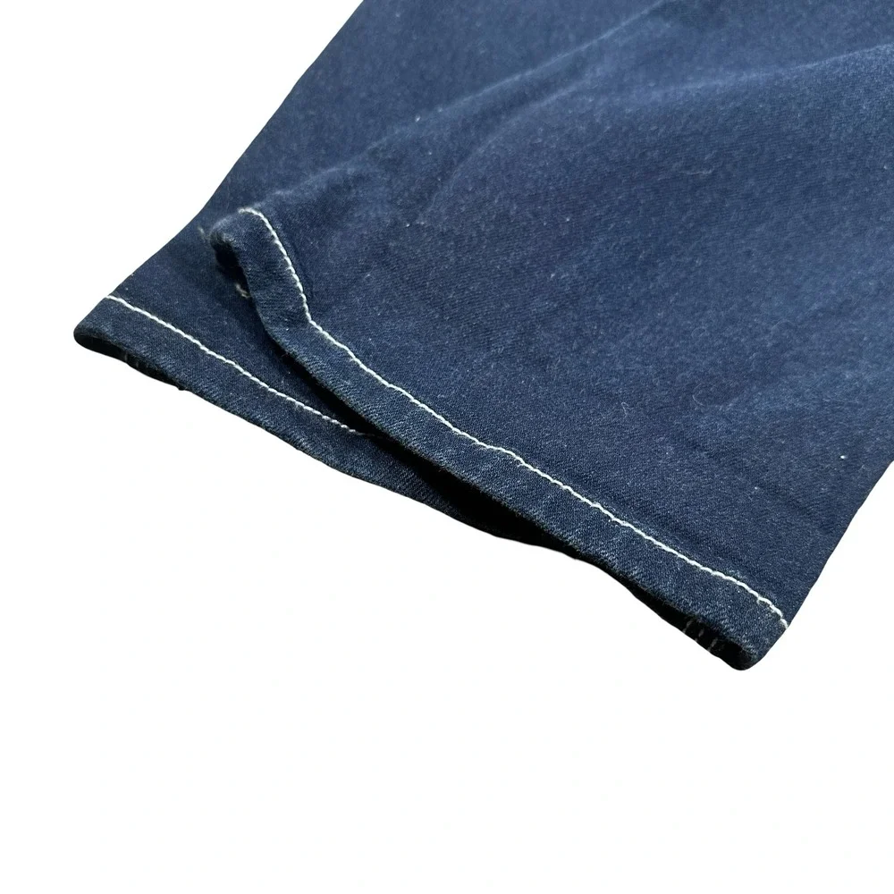 Vintage Y2K Sergio Valente Mens Dark Wash Contrast Stitch Jeans Blue 31 Western - Picture 5 of 13